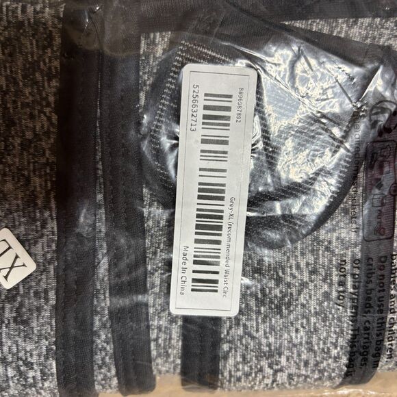 Amazon NWT Grey and Black Waist Cincher Waist Trainer XL - Picture 2 of 4